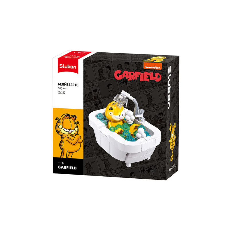 Sluban Builder Garfield v bublinkové koupeli